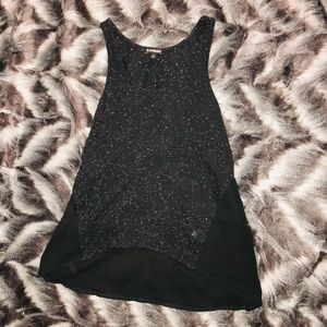 👑 CUTE EXPRESS TWO-MATERIAL TANK TOP SIZE XS